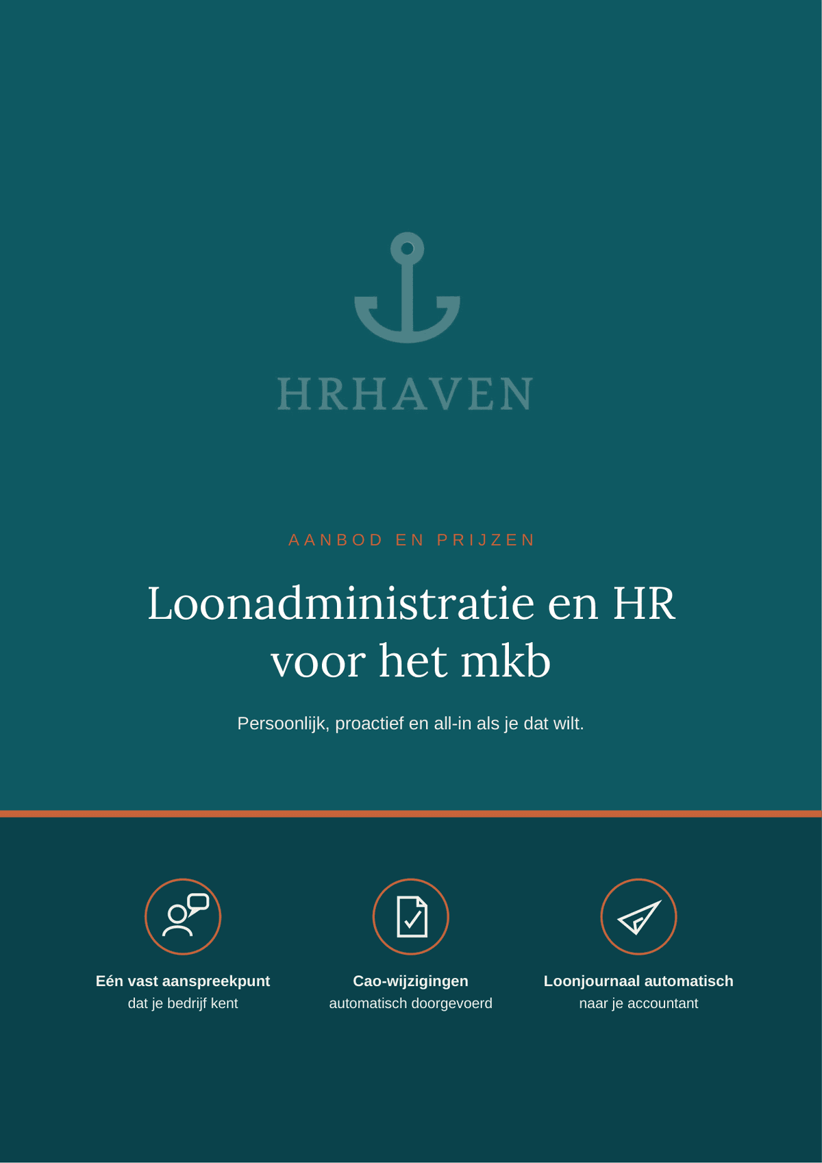Cover van de paper: Loonadministratie en HR voor het mkb, aanbod en prijzen